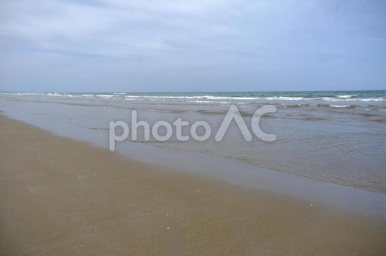 砂浜と海 砂浜,海,海岸の写真素材