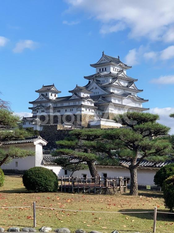 【世界遺産】姫路城天守閣 姫路城,世界遺産,世界文化遺産の写真素材