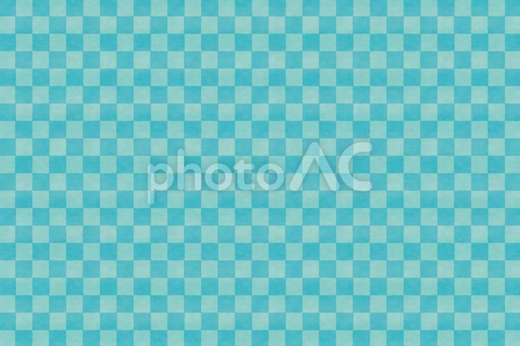 88.格子柄和風背景_ダミエ_青 背景,テクスチャ,ダミエの写真素材