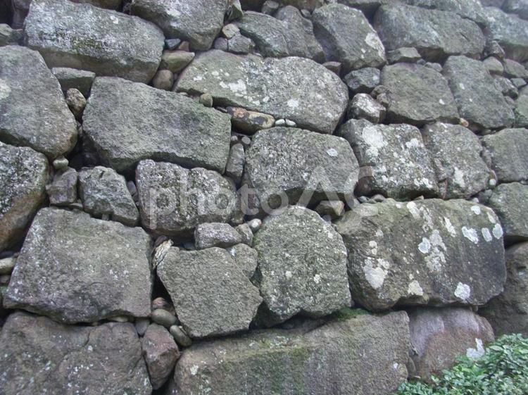 金沢城三の丸石垣 金沢城公園,金沢城の写真素材