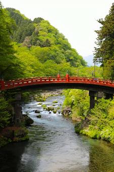 神橋2(栃木県日光市にて) 神橋2(栃木県日光市にて) 神橋,日光,日本百名橋の写真素材