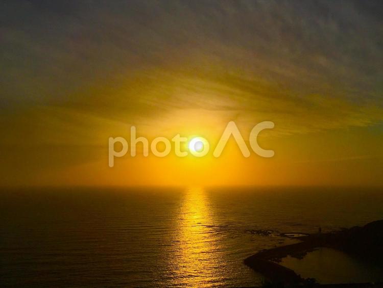 五島列島　夕焼け　新上五島町 五島列島,夕焼け,新上五島町の写真素材