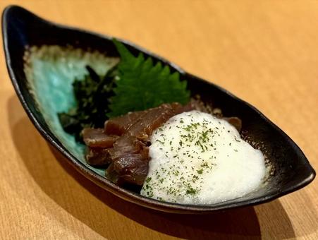 漬けマグロトロロかけ 漬けマグロトロロかけ 漬けマグロ,居酒屋,居酒屋料理の写真素材