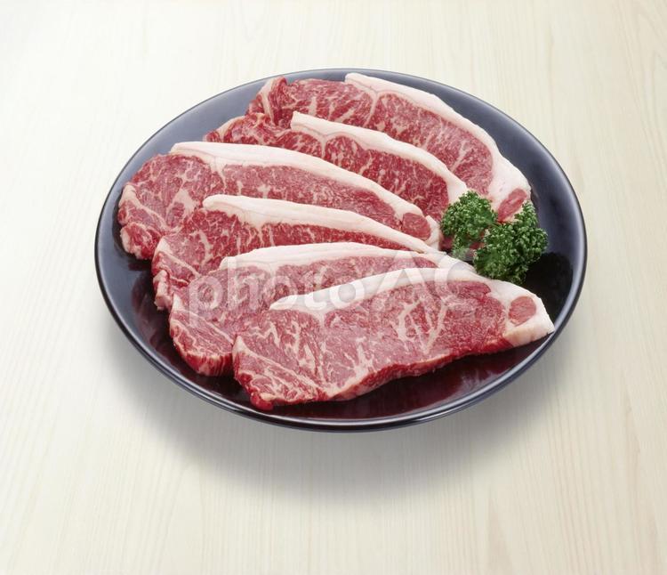 牛焼肉用　上ロース 焼き肉用,上ロース,牛肉の写真素材