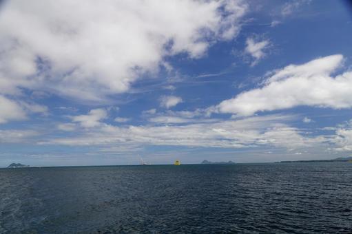 Photo, the ocean, sunny, sky, 