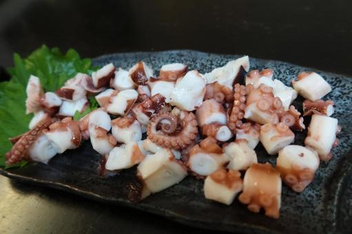 タコのぶつ切り タコのぶつ切りの写真