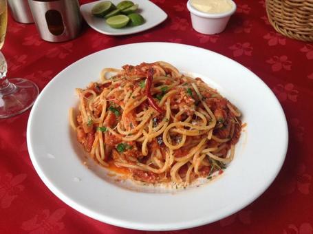 トマトアラビアータパスタの写真