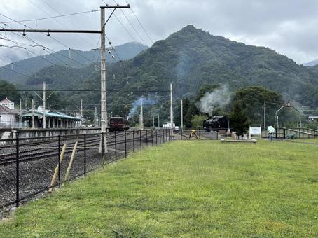 秩父鉄道 SL機関車 秩父鉄道 SL機関車 秩父鉄道,sl機関車,slの写真素材