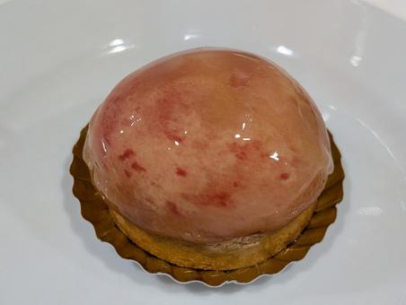 桃のタルト 桃のタルトの写真