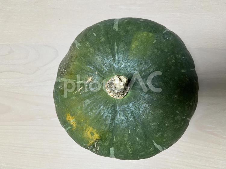 かぼちゃ　真上から(横) かぼちゃ,野菜,食べ物の写真素材