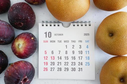 2025年10月のカレンダー素材 2025年10月のカレンダー素材 カレンダー,10月,2025年の写真素材