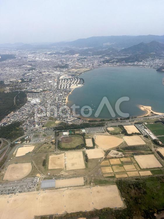 空中写真（福岡市東区） 福岡市,東区,奈多の写真素材