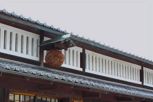 京都伏見の酒蔵の杉玉3 秋 京都伏見の酒蔵の杉玉3 秋 京都,酒蔵,杉玉の写真素材