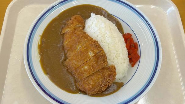 カツカレー(俯瞰) カツカレー(俯瞰) カツカレー,カレー,トンカツの写真素材