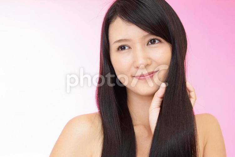 美容　ヘアケアイメージ 美容,女性,人物の写真素材