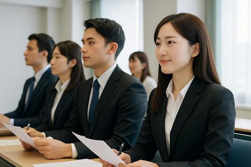 企業説明会に参加する学生たち 企業説明会に参加する学生たちの写真