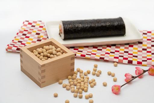 節分と豆まきのイメージ5 節分,豆まき,冬の写真素材