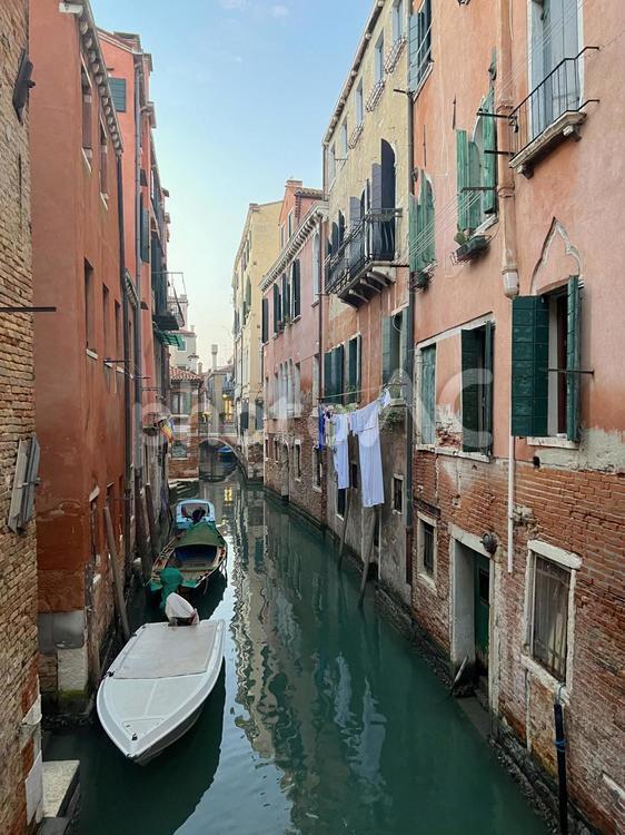 ヴェネツィアの風景 ベネチア,街並み,ボートの写真素材