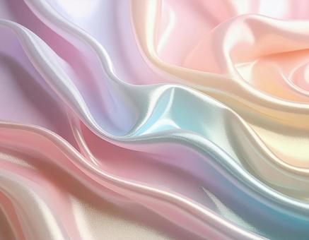 パステルカラーなグラデーションサテン背景の写真