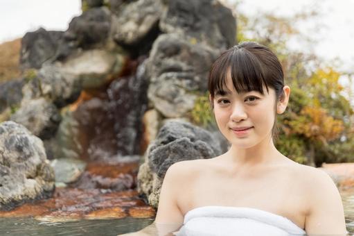 温泉イメージ 温泉イメージ 女性,温泉,人物の写真素材