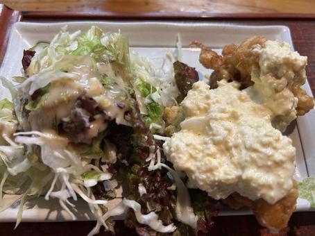 チキン南蛮 チキン南蛮,タルタルソース,鶏肉料理の写真素材