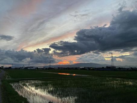 Summer sunset (horizontal), JPG