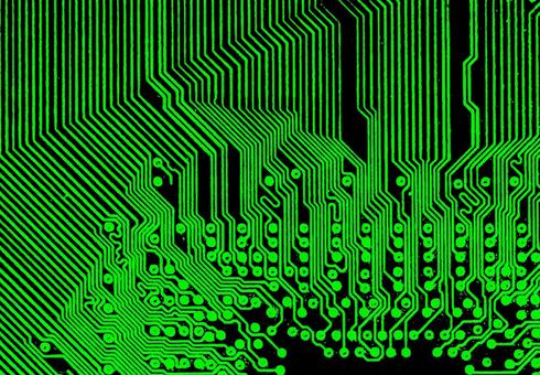Photo, printed board, computer chip, electronic circuit, 
