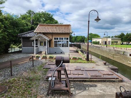 中島閘門04 中島閘門,富山市,史跡の写真素材
