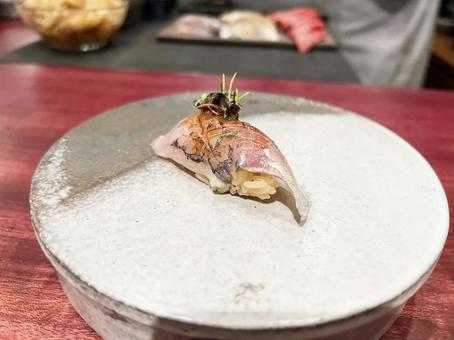 美味しそうな真鯛の握り寿司 真鯛,握り寿司,海鮮の写真素材