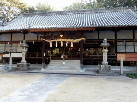 【風景写真】重井八幡神社の風景 重井八幡神社,本殿,神社の写真素材