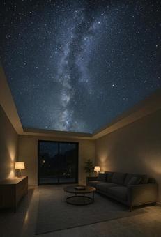 星空のリビングルーム 星空のリビングルームの写真