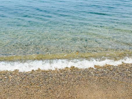 砂浜に打ち寄せる海の波景色 砂浜に打ち寄せる海の波景色 海,波,サーフの写真素材