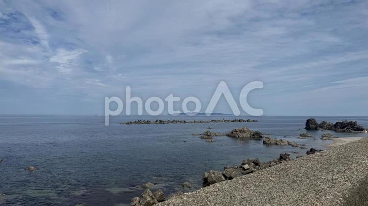 新潟県藤塚浜の景色3 新潟,新潟県,藤塚浜の写真素材