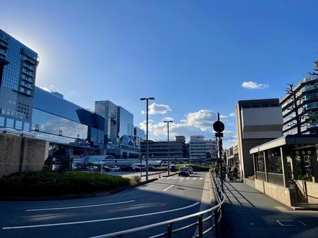 京都駅烏丸口ロータリー 京都駅,京都市,駅の写真素材