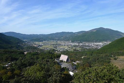 湯布院 湯布院,やまなみハイウェイ,狭霧台の写真素材