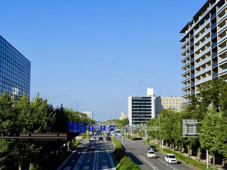 つくば市の茨城県道237号花室牛久線5 つくば市の茨城県道237号花室牛久線5 土浦学園線,つくば市,筑波研究学園都市の写真素材