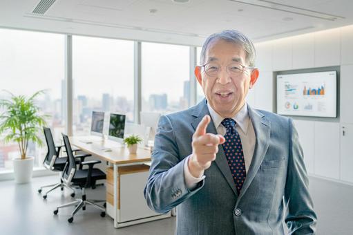 ビジネスリーダー ビジネスリーダー 男性,シニア,高齢の写真素材