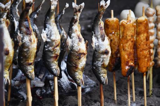 鮎の塩焼きの写真