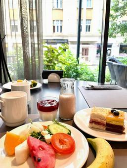 breakfast breakfast,朝食,美味しいの写真素材