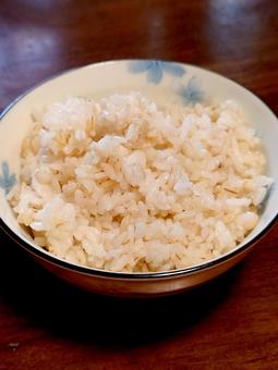 麦ごはん 麦ごはん ご飯,麦飯,日本食の写真素材