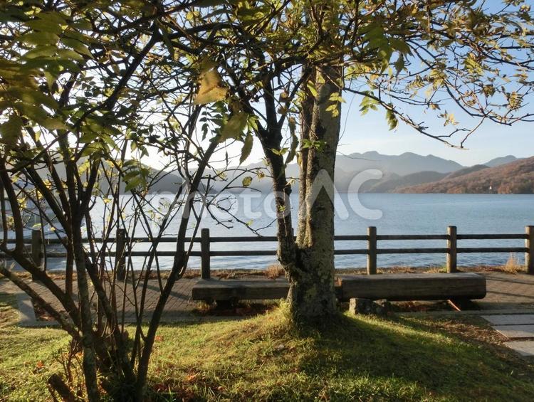 中禅寺湖の風景-18 中禅寺湖,栃木県日光市,日光国立公園の写真素材