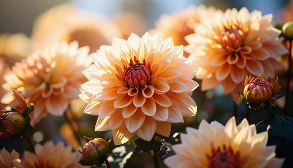 秋の花 ダリア 秋の花 ダリアの写真