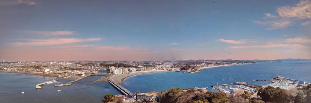 江の島シーキャンドルからのパノラマ 江の島シーキャンドルからのパノラマの写真
