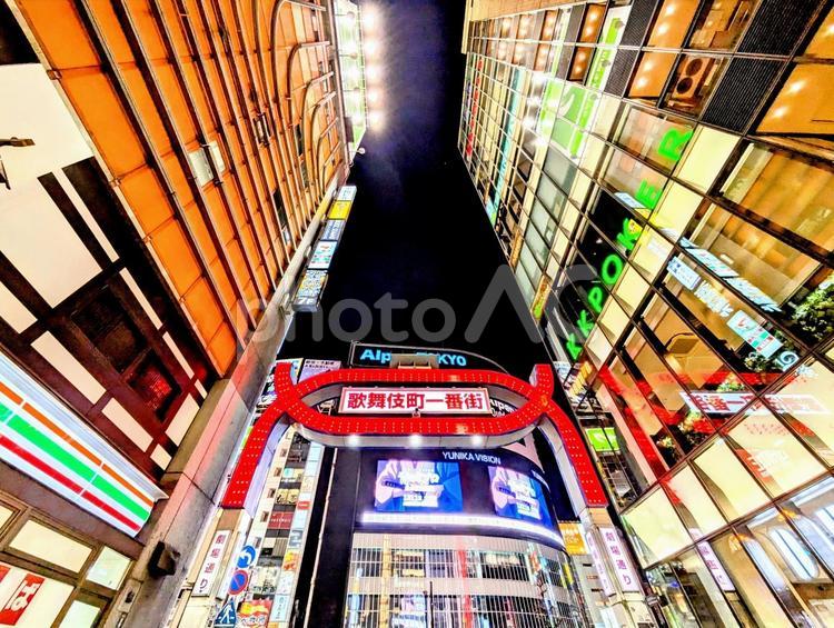 新宿、歌舞伎町 関東,首都圏,地方の写真素材