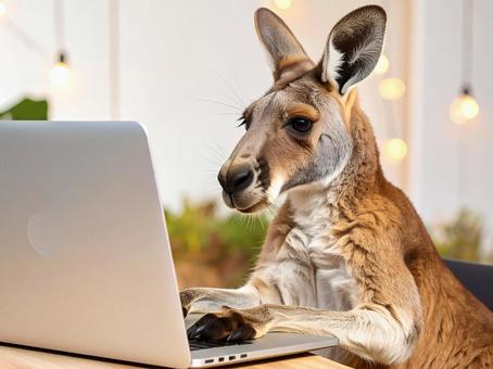 パソコン作業の写真