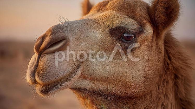 ラクダの鼻と口元の詳細な描写 ラクダ,動物,顔の写真素材