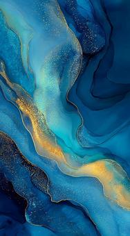 きらびやかな金の粉の抽象表現の写真