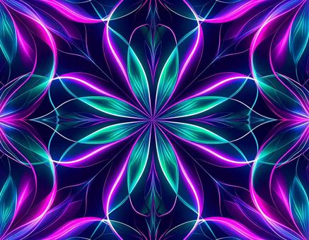 幾何学模様 ネオンサイン 背景素材 幾何学模様 ネオンサイン 背景素材の写真