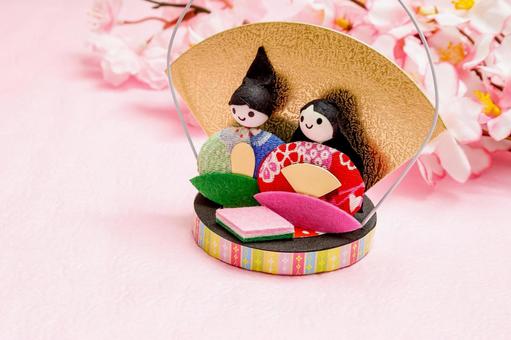 桃の節句のイメージ お雛様,ひな人形,御代理様の写真素材