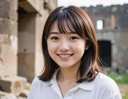 遺跡に来ましたの写真